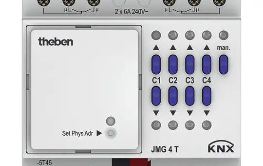 THEBEN JMG 4 T KNX-actionneur de volet roulant MIX Module de base à 4 voies