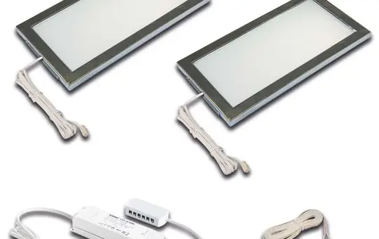 HERA 61057420283 LED Sky 2 unités, 4000 K, variateur sonar | aspect inox