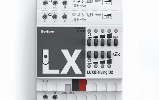 THEBEN LUXORliving D2 Universal Dimmer Actuator 2-fold