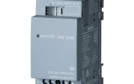 SIEMENS 6ED1055-1MB00-0BA2 LOGO! Expansion Module 12/24 V 4DE/4DA, relay