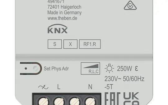 THEBEN DU 1 S KNX-RF dimmer actuator flush-mounted 1-fold