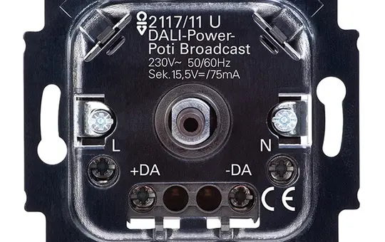 BUSCH-JAEGER 2117/11U DALI rotary potentiometer Standard, bus voltage supply
