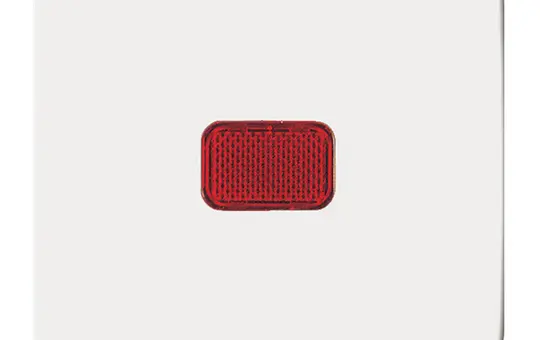 BUSCH-JAEGER 2509-214 Control Rocker Reflex SI 1-fold, window, red | alpine white