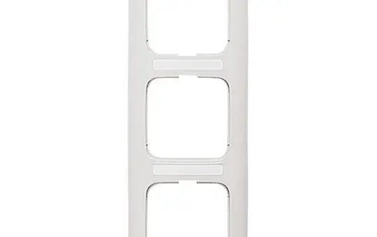 BUSCH-JAEGER 1723NS-214 cadre de recouvrement à commande Reflex SI Triple, vertical, champ de titre | blanc alpin
