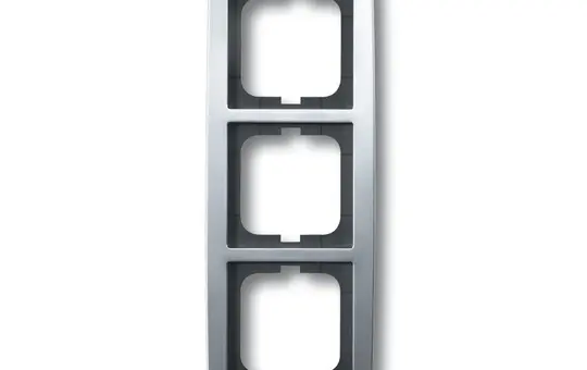 BUSCH-JAEGER 1723-80 Cover Frame Solo 3-fold | matt chrome