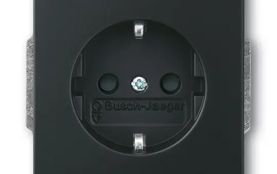BUSCH-JAEGER 20EUCKS-885 SCHUKO socket Future Touch protection | matt black
