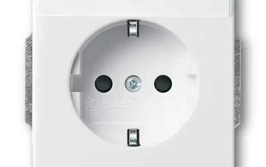 BUSCH-JAEGER 20EUN-84 shuttered SCHUKO socket Future standard | studio white