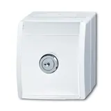 BUSCH-JAEGER 20EWSL-54 SCHUKO surface-mounted socket Ocean 1-fold, security lock | alpine white