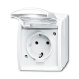 BUSCH-JAEGER 20EW-54 SCHUKO surface-mounted socket Ocean 1-fold | alpine white