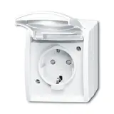 BUSCH-JAEGER 20EBW-54 SCHUKO surface-mounted socket Ocean 1-fold, contact protection | alpine white