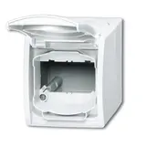 BUSCH-JAEGER 1758WN-54 boîtier vide Ocean avec inscription champ de texte | blanc alpin