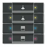 BUSCH-JAEGER 6127/02-81 KNX touch sensor control unit 4-fold | anthracite