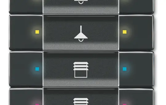 BUSCH-JAEGER 6127/02-81 Élément de commande tactile KNX 4 fois | anthracite