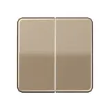 JUNG CD595GB Rocker Switch Series CD 2-fold | gold-bronze
