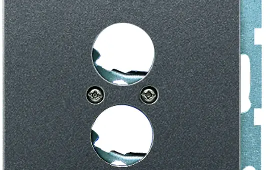 JUNG AL2962-2AN Cache pour prises haut-parleur Série LS 2 fois | anthracite
