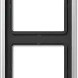 JUNG AL2982 Cover Frame LS 990 2-fold | aluminum