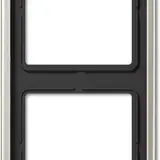 JUNG ES2982 Cover Frame LS 990 2-fold | stainless steel