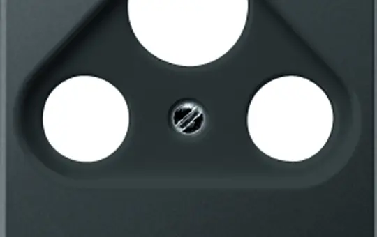 JUNG A561BFPLSATANM Antenna Cover Series A 3-fold, thermoplastic | anthracite matt