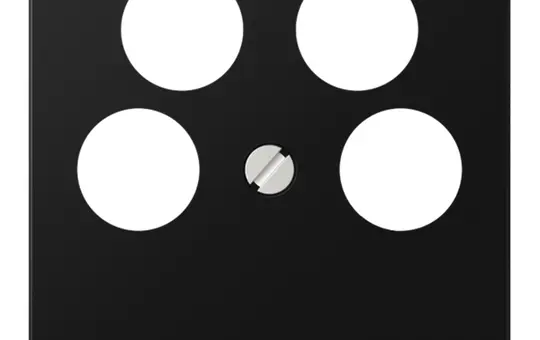 JUNG A561-4SAT2SWM Antenna Cover Series A 4-fold | graphite black matt