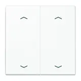 JUNG LS995MPWW rocker switch with inscription LS series 2-fold, arrows | alpine white