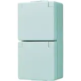 JUNG 622W SCHUKO socket series WG 600 2-fold, vertical | gray