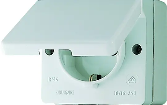 JUNG 620W SCHUKO socket Series WG 600 1-fold | gray