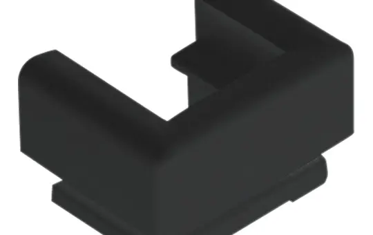 JUNG 12SW Introduction de câble, conduit et goulotte pour conduit de câble 15 x 15 mm | noir