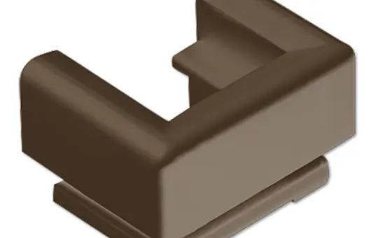 JUNG 12BR Cable, Conduit and Duct Entry for cable duct 15 x 15 mm | brown