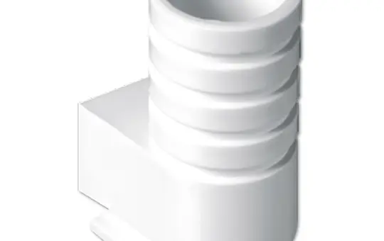 JUNG 13WW Cable, Conduit and Duct Entry for pipes with an outer diameter of up to 16 mm | alpine white