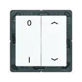 JUNG ENOA595P01WW émetteur mural radio EnOcean avec bouton poussoir A Quadruple, IO, flèches | blanc alpin