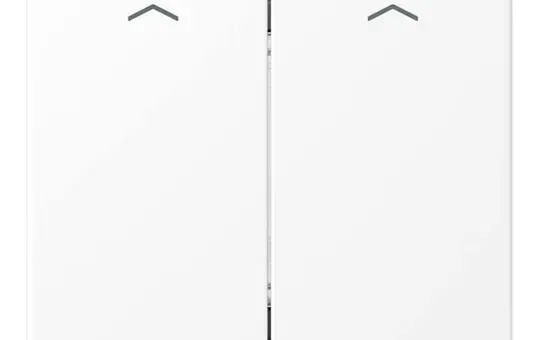 JUNG ENOLS995MPWWM émetteur mural radio EnOcean avec fonction LS Quadruple, flèches | blanc neige mat