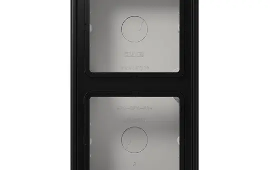JUNG LS582ASWM Surface-Mounted Cap Series LS 2-fold | graphite black matt