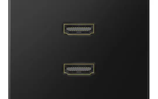 JUNG MALS1133SWM Multimedia insert Series LS 2xHDMI | graphite black matt