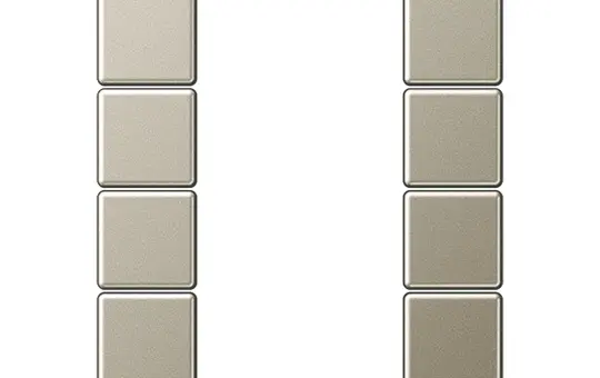 JUNG A504TSACH Jeu de touches F50 série A 4 fois | champagne