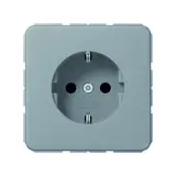 JUNG CD1520BFKIGR Prise SCHUKO CD Protection tactile, thermoplastique | gris