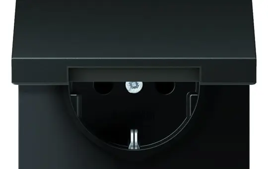 JUNG AL1520KIKLAN SCHUKO socket LS Touch protection, hinged lid | anthracite