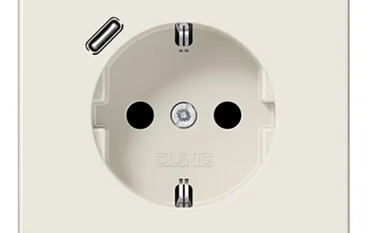 JUNG LS1520-18C Prise SCHUKO LS USB-C, 3.0 A | blanc