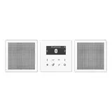 JUNG DABLS2BTWW Flush-mounted radio set Series LS DAB+, stereo, Bluetooth | alpine white/alpine white