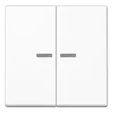 JUNG A102KO5BFWW Interrupteur de contrôle KNX série A 2 plis, thermoplastique | blanc alpin