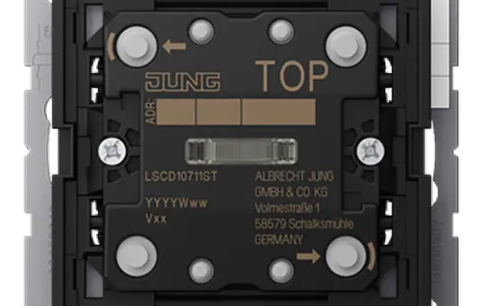 JUNG LSCD10711ST Capteur tactile KNX F10 LS Simple, standard