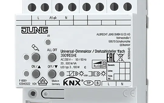 JUNG 3901REGHE Actionneur de gradation KNX célibataire