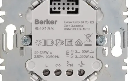 BERKER 85421200 Touch Dimmer 1-gang, RLC, LED, 3-250 W