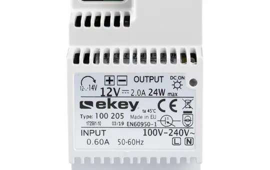 EKEY 100205 Alimentation REG 12 V CC