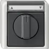GIRA 015430 Shutter rotary switch/-button surface-mounted IP44 title block