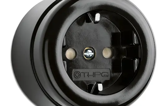 THPG 184200 Surface-Mounted Bakelite Socket Outlet SCHUKO