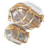 THPG 130748 Lampe de cave en laiton petit ovale
