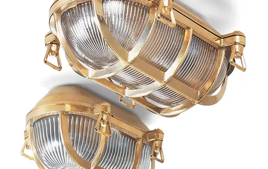 THPG 130748 Basement Light Brass oval small