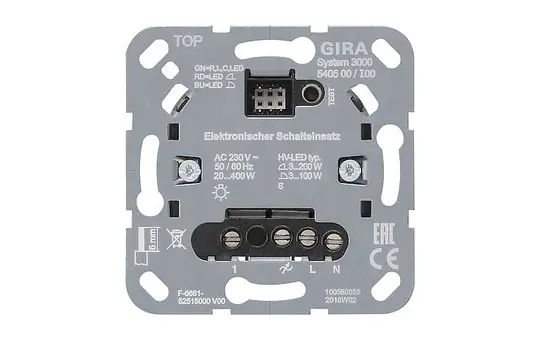 GIRA 540500 Switching Insert System 3000 1-fold, electronics