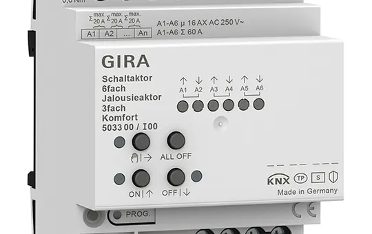GIRA 503300 KNX Universal Actuator 6-fold, comfort