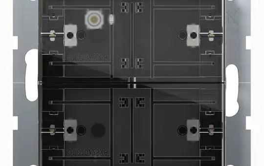 GIRA 504200 Capteur tactile KNX 4 System 55 2 en 1, confort